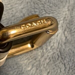 Coach Gold-Tone Keychain